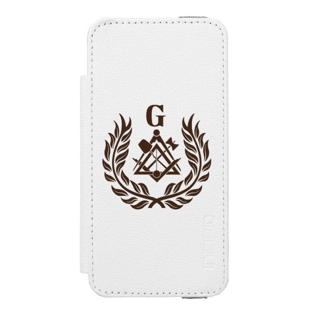 Freemasonry symbol incipio iPhone wallet case (Folio Front)
