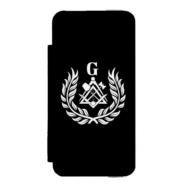 Freemasonry symbol incipio iPhone wallet case (Folio Front)