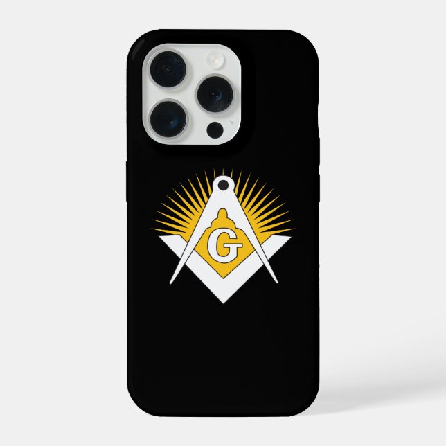 Freemasonry symbol iPhone case (Back)