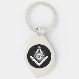 Freemasonry symbol keychain
