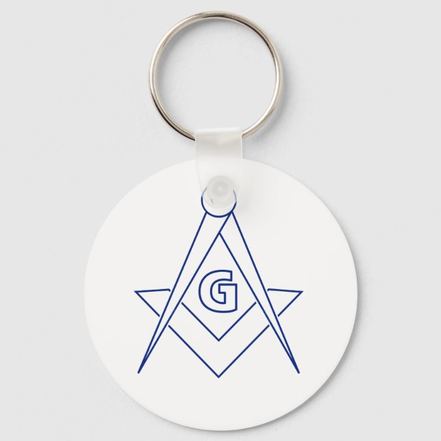 Freemasonry symbol keychain (Front)