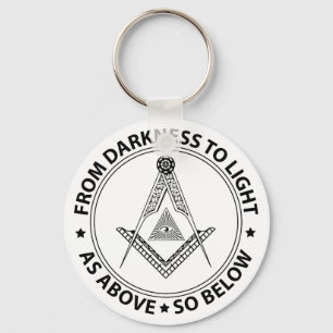 Freemasonry symbol keychain