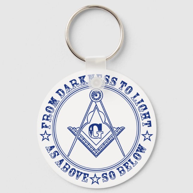 Freemasonry symbol keychain (Front)