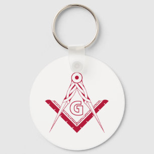 Freemasonry symbol keychain