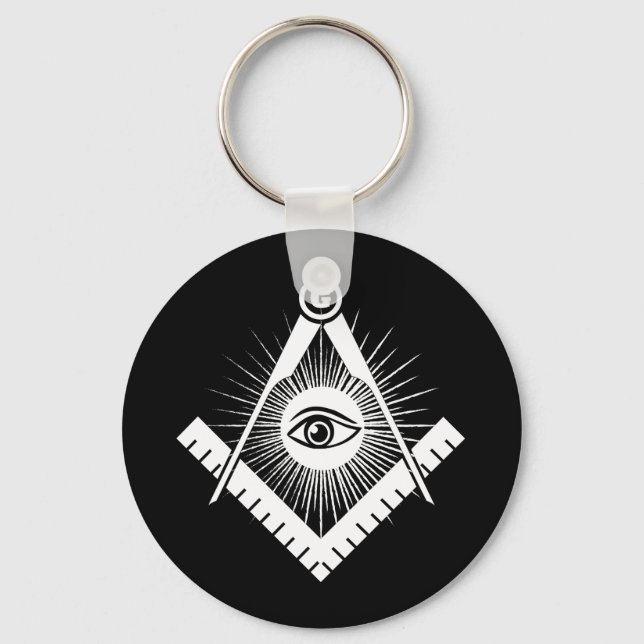 Freemasonry symbol keychain (Front)