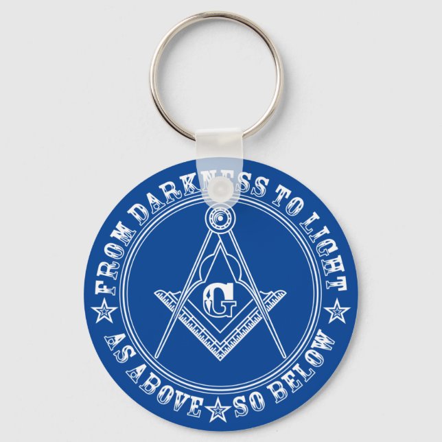 Freemasonry symbol keychain (Front)