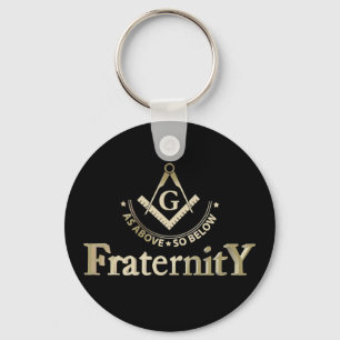 Freemasonry symbol keychain