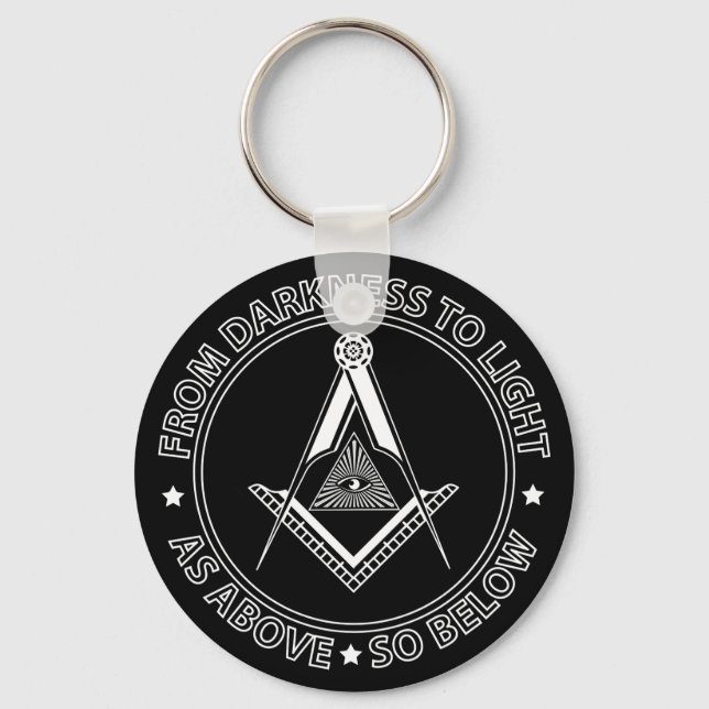 Freemasonry symbol keychain (Front)