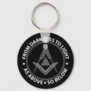 Freemasonry symbol keychain