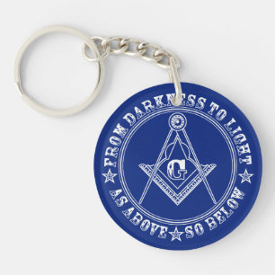 Freemasonry symbol keychain