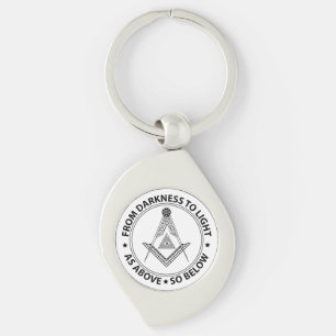 Freemasonry symbol keychain