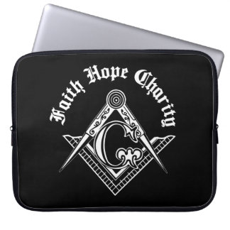 Freemasonry symbol laptop sleeve