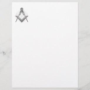 Freemasonry symbol letterhead