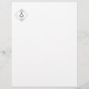 Freemasonry symbol letterhead