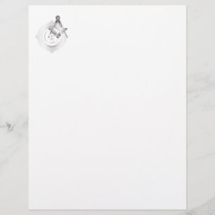 Freemasonry symbol letterhead