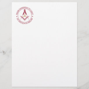 Freemasonry symbol letterhead