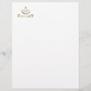 Freemasonry symbol letterhead
