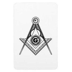 Freemasonry symbol magnet