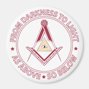 Freemasonry symbol magnet