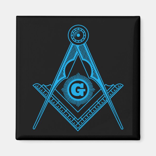 Freemasonry symbol magnet (Front)