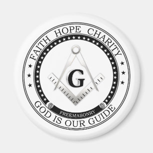 Freemasonry symbol magnet