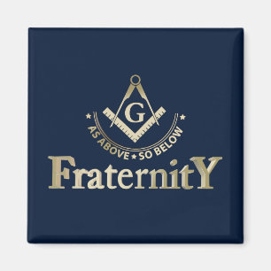 Freemasonry symbol magnet