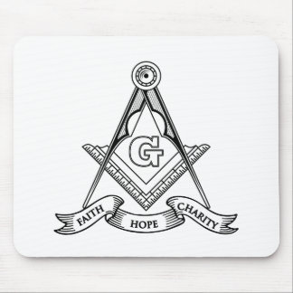 Freemasonry symbol mouse pad