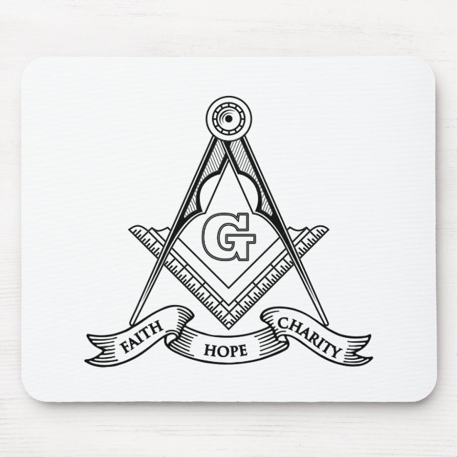 Freemasonry symbol mouse pad (Front)