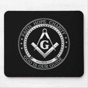 Freemasonry symbol mouse pad