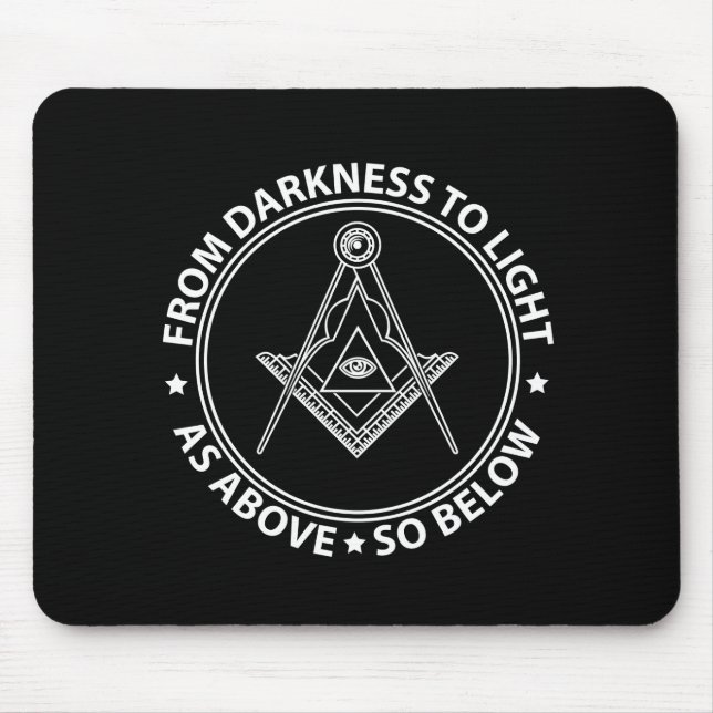 Freemasonry symbol mouse pad (Front)