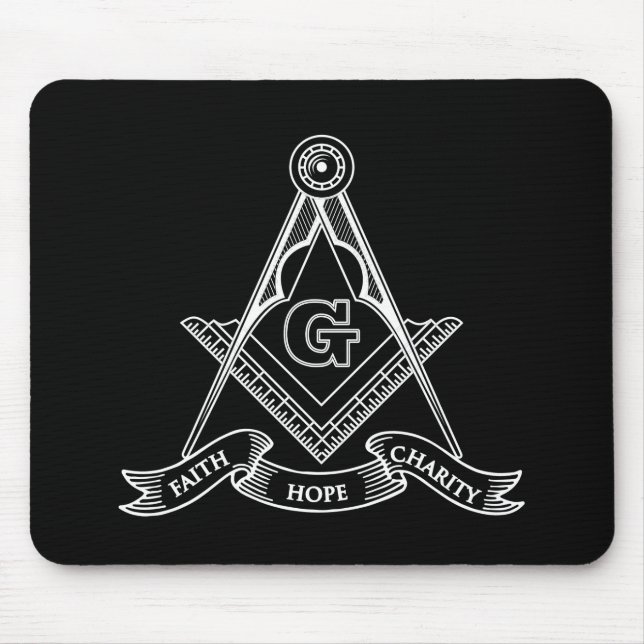 Freemasonry symbol mouse pad (Front)