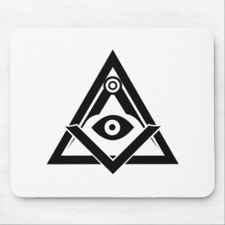 Freemasonry symbol mouse pad
