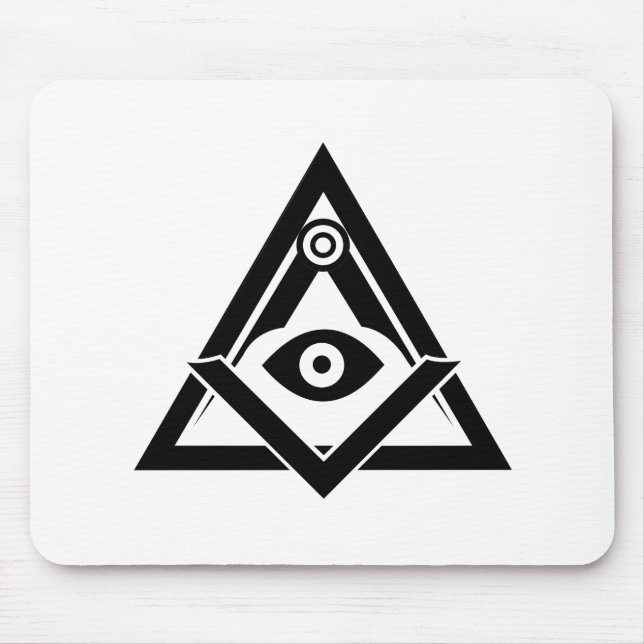 Freemasonry symbol mouse pad (Front)
