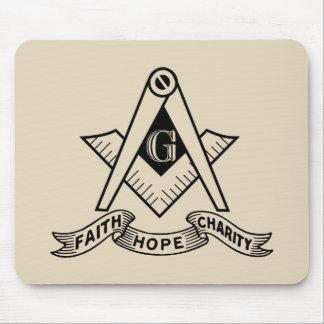 Freemasonry symbol mouse pad