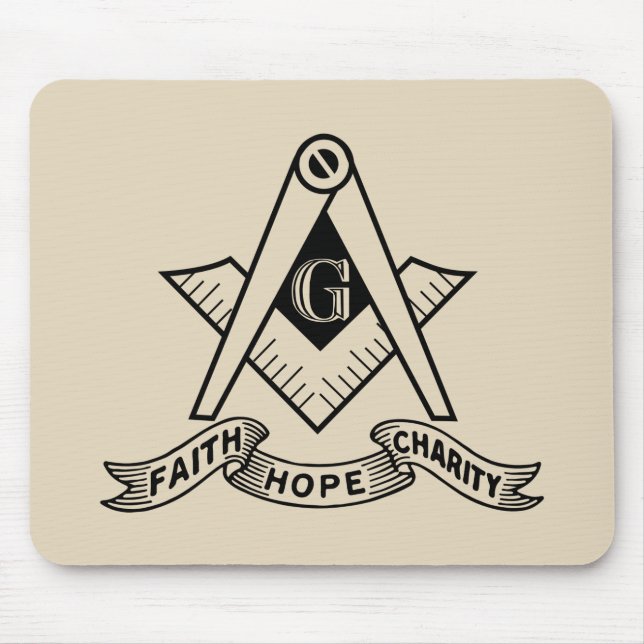 Freemasonry symbol mouse pad (Front)