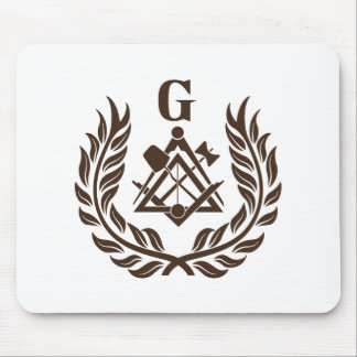 Freemasonry symbol mouse pad