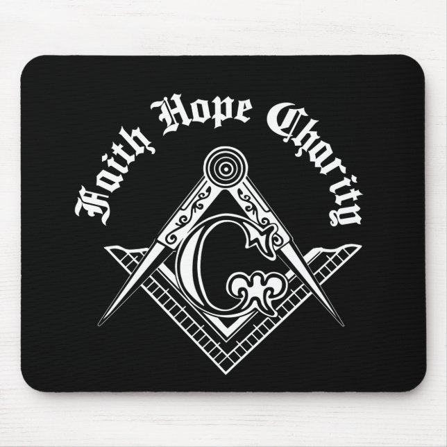 Freemasonry symbol mouse pad (Front)
