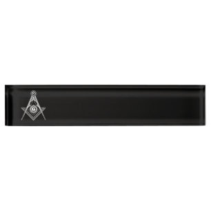 Freemasonry symbol nameplate
