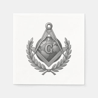 Freemasonry symbol napkin