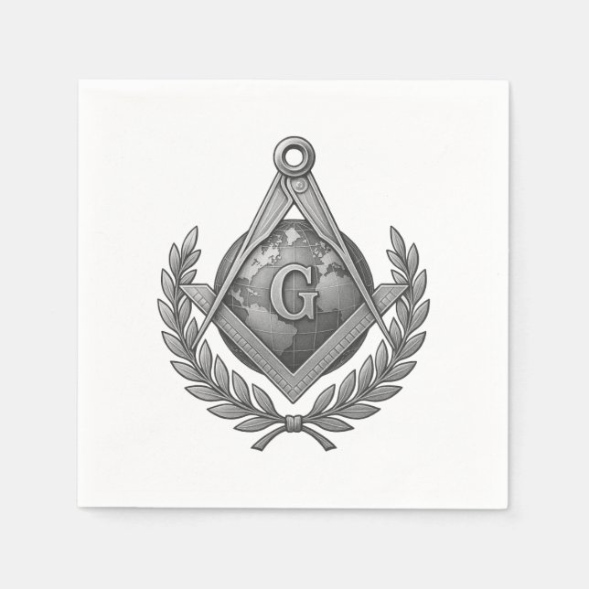 Freemasonry symbol napkin (Front)