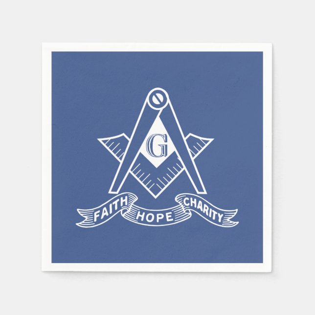 Freemasonry symbol napkin (Front)