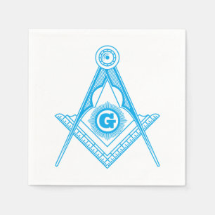 Freemasonry symbol napkin