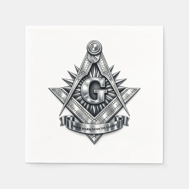 Freemasonry symbol napkin (Front)