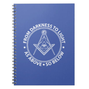 Freemasonry symbol notebook