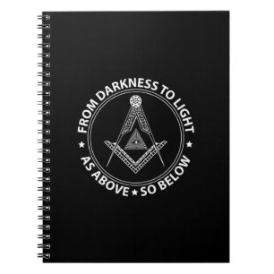 Freemasonry symbol notebook