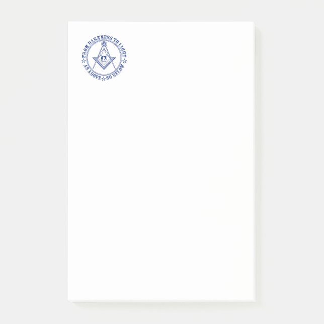 Freemasonry symbol post-it notes (Front)
