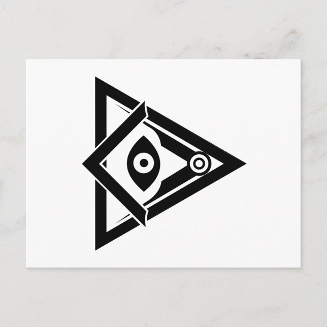 Freemasonry symbol postcard (Front)