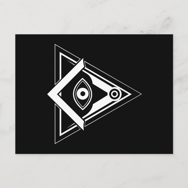 Freemasonry symbol postcard (Front)