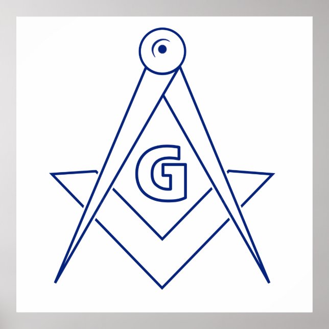 Freemasonry symbol poster (Front)