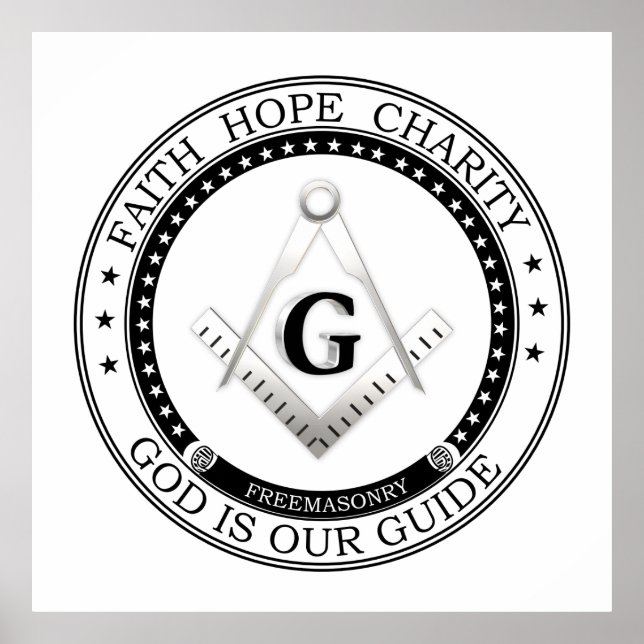 Freemasonry symbol poster (Front)